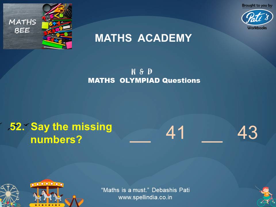 Maths Olympiad exams ... Practice Sample Questions